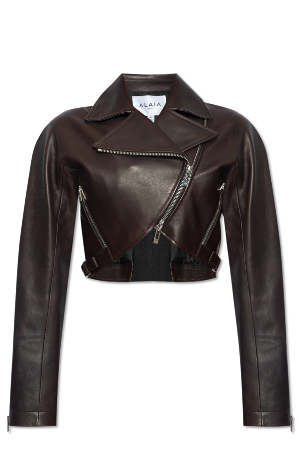Leather biker jacket od Alaïa