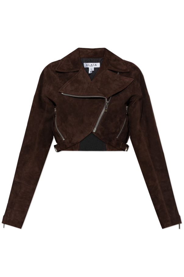 Short suede jacket od Alaïa