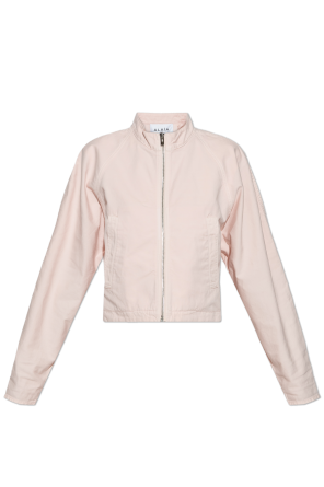 Jacket with a stand-up collar