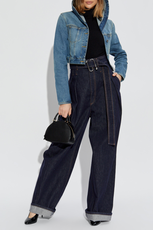 Alaïa Jeansjacke mit Kapuze