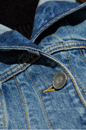Alaïa Jeansjacke mit Kapuze
