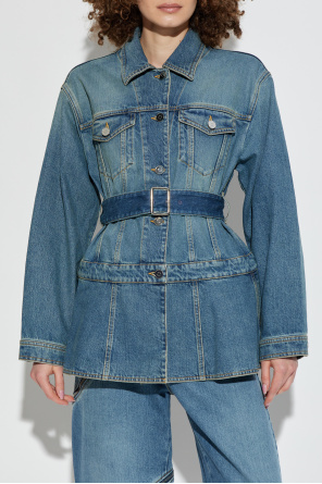 Alaïa Kurtka jeansowa z pasem