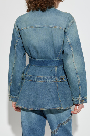 Alaïa Kurtka jeansowa z pasem