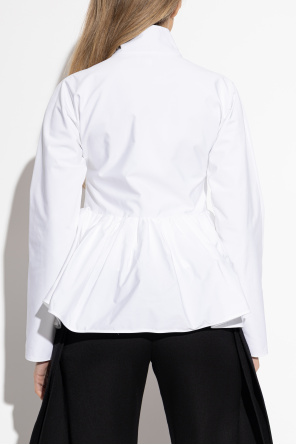 Alaïa Bawełniana kurtka z baskinką