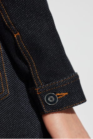 Alaïa Jeansjacke mit Stehkragen