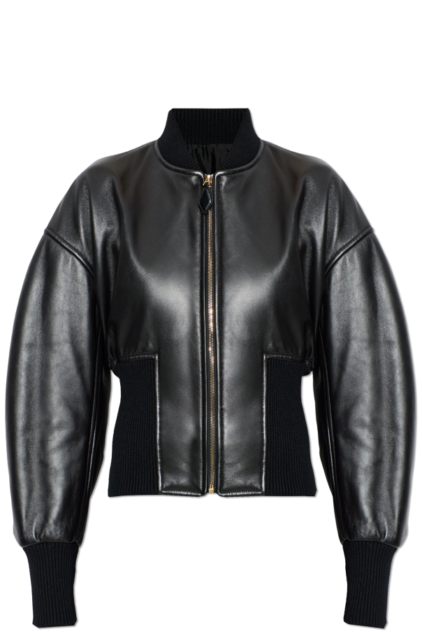 Leather 'bomber' jacket od Alaïa
