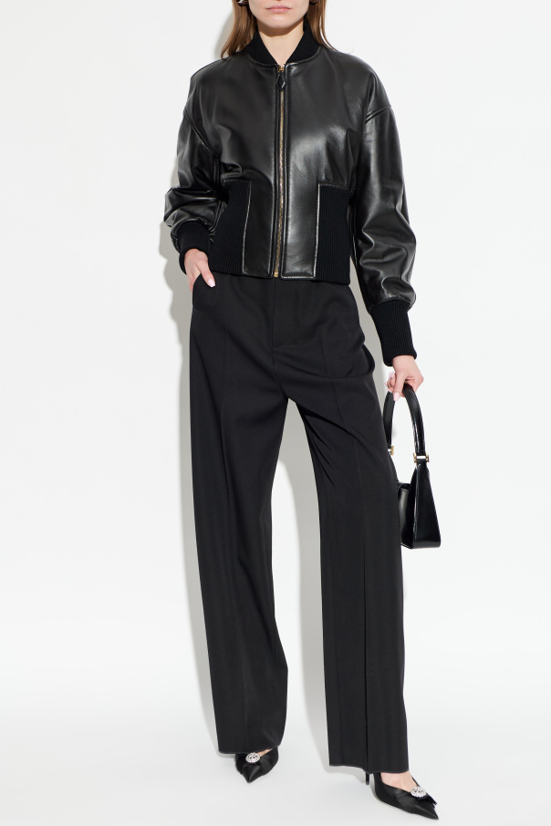 Alaïa Leather 'bomber' jacket