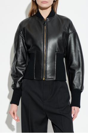 Alaïa Leather 'bomber' jacket