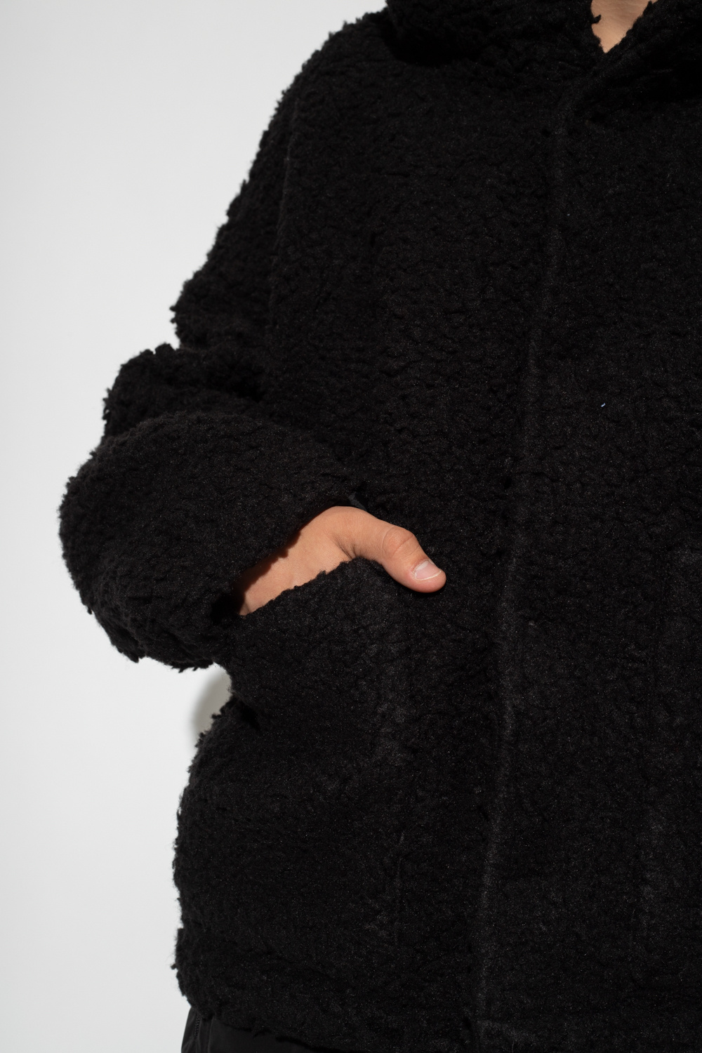 Black Hooded faux fur jacket 1017 ALYX 9SM - Vitkac GB