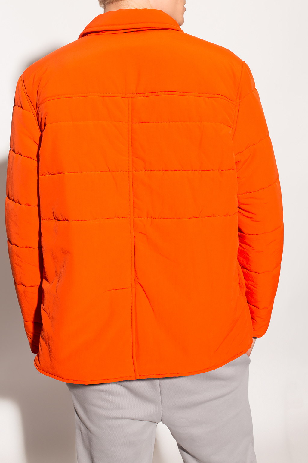 quilted jacket orange