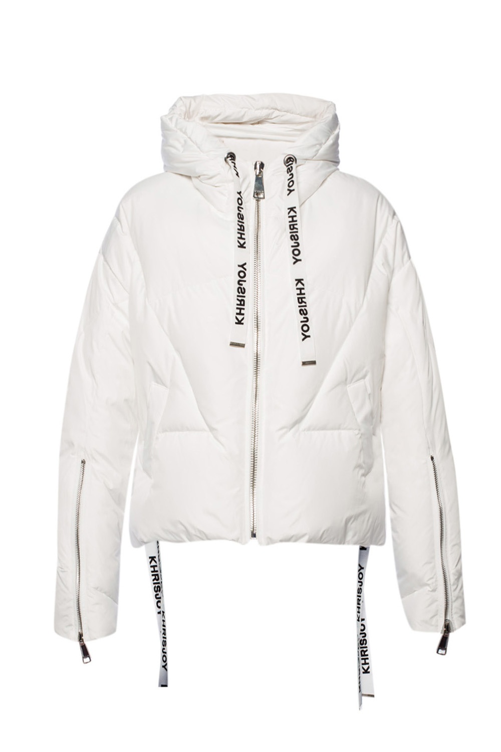 Khrisjoy ‘Khris’ quilted hooded down Armani jacket