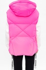 Khrisjoy PINK Down vest with logo
