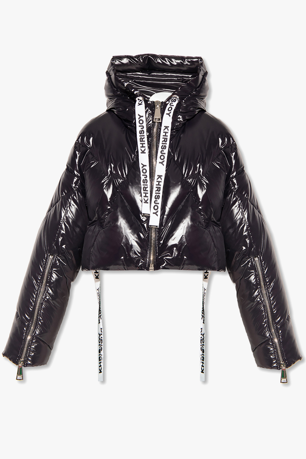 Khrisjoy Philipp Plein metallic logo hoodie