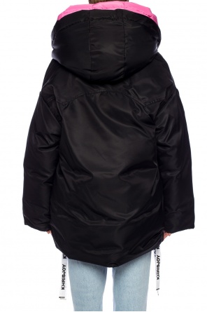 Khrisjoy ‘New Joy’ hooded down V-neck jacket