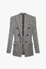 Balmain cream Blazer with monogram