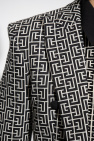 Balmain cream Blazer with monogram