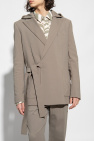 Balmain GREY Hooded blazer