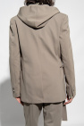 Balmain GREY Hooded blazer