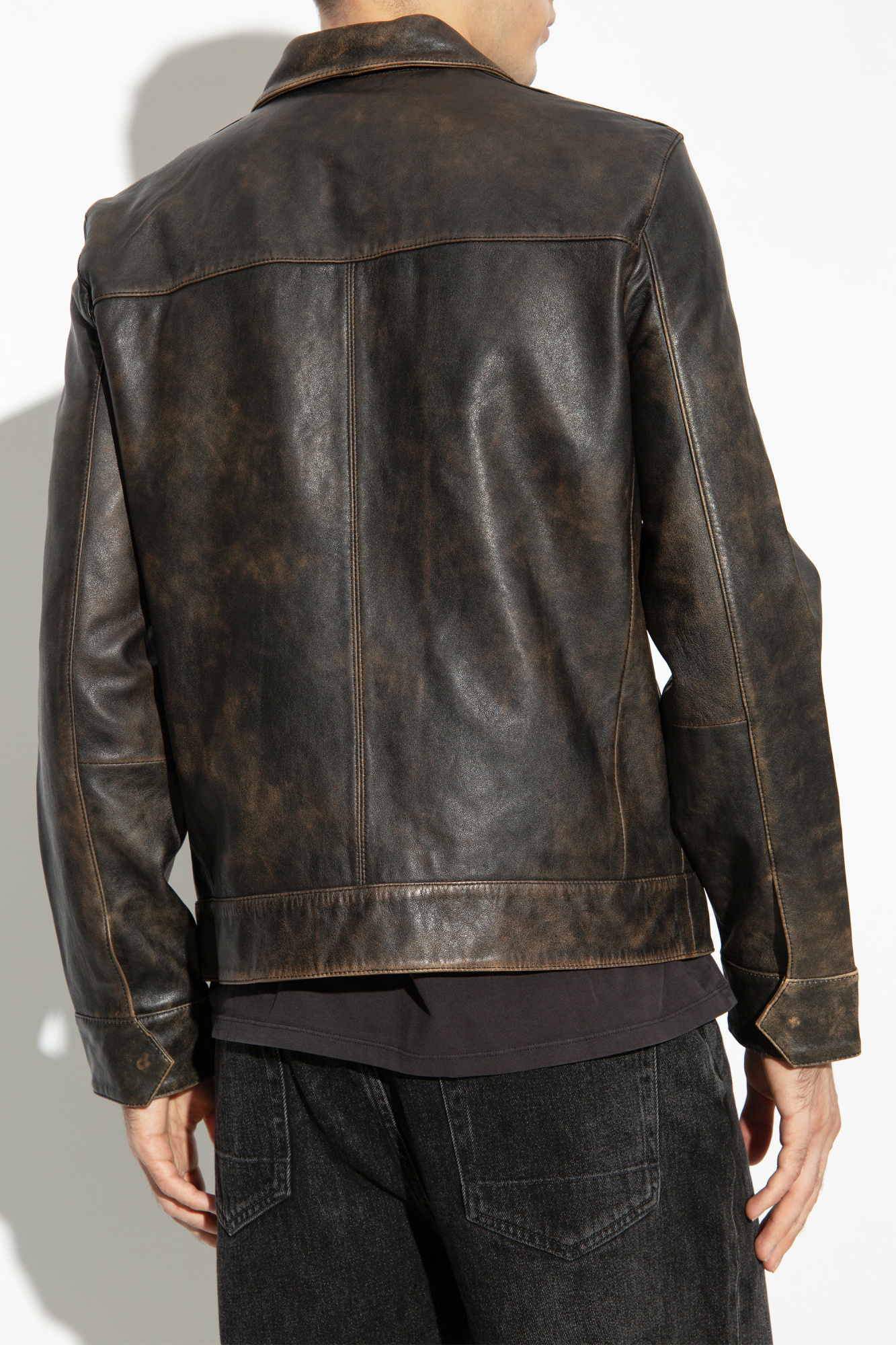 AllSaints Leather Jacket Alkan