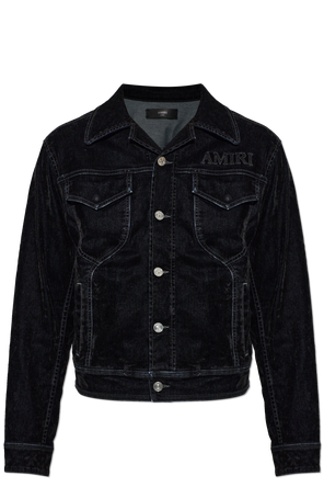 Jeansjacke mit Logo