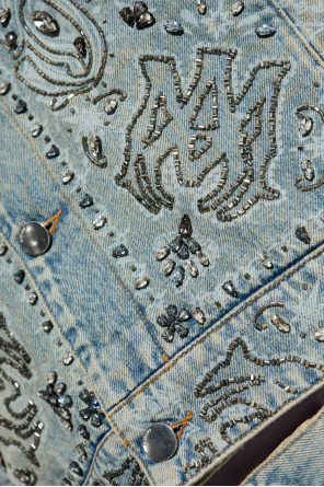 Amiri Bestickte Jeansjacke