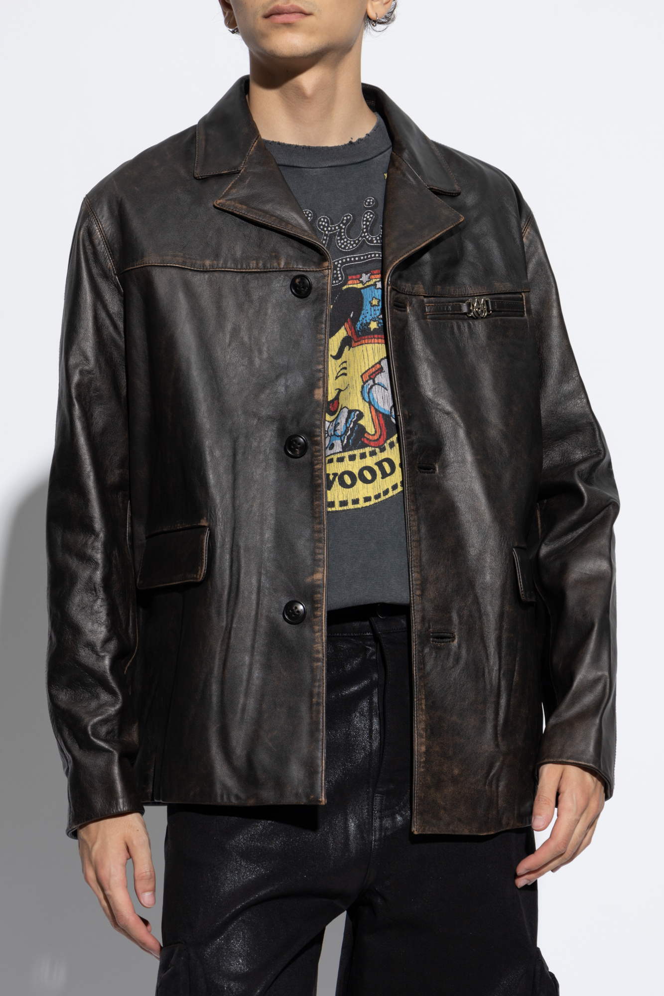 Amiri Leather Jacket