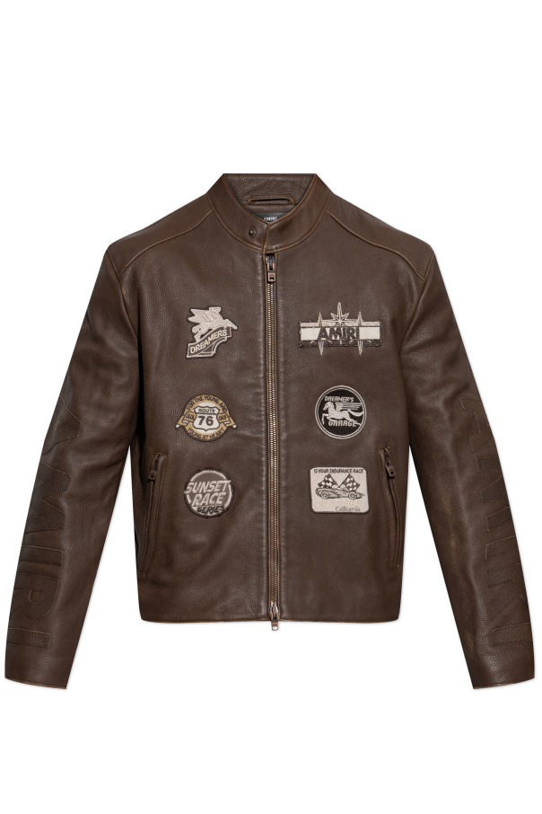 Leather jacket od Amiri