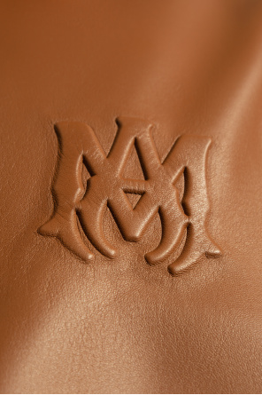Amiri Leather jacket with logo