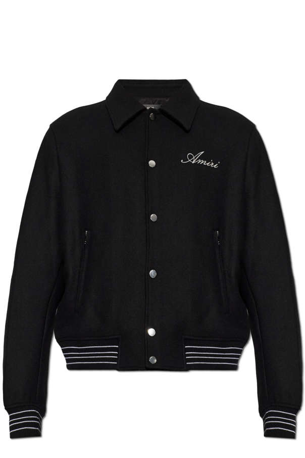 Wool jacket with logo od Amiri
