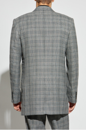 Amiri Americana cruzada con estampado de cuadros