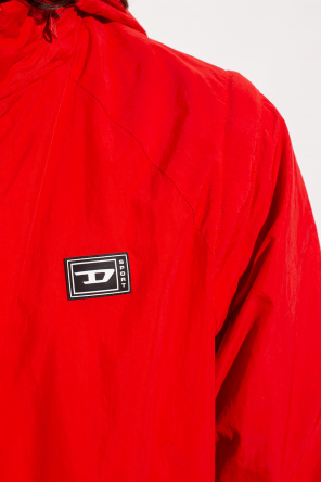 Diesel ‘AMWT-DARTEE’ track jacket w/ polo-shirts hood