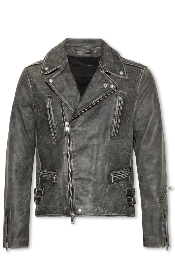 ‘Ark’ leather biker jacket od AllSaints