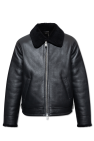 AllSaints BLACK ‘Ashford’ shearling jacket