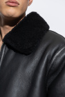 AllSaints BLACK ‘Ashford’ shearling jacket