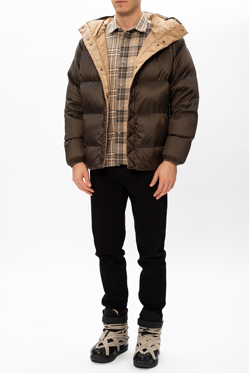 White Mountaineering Hooded down Grey jacket