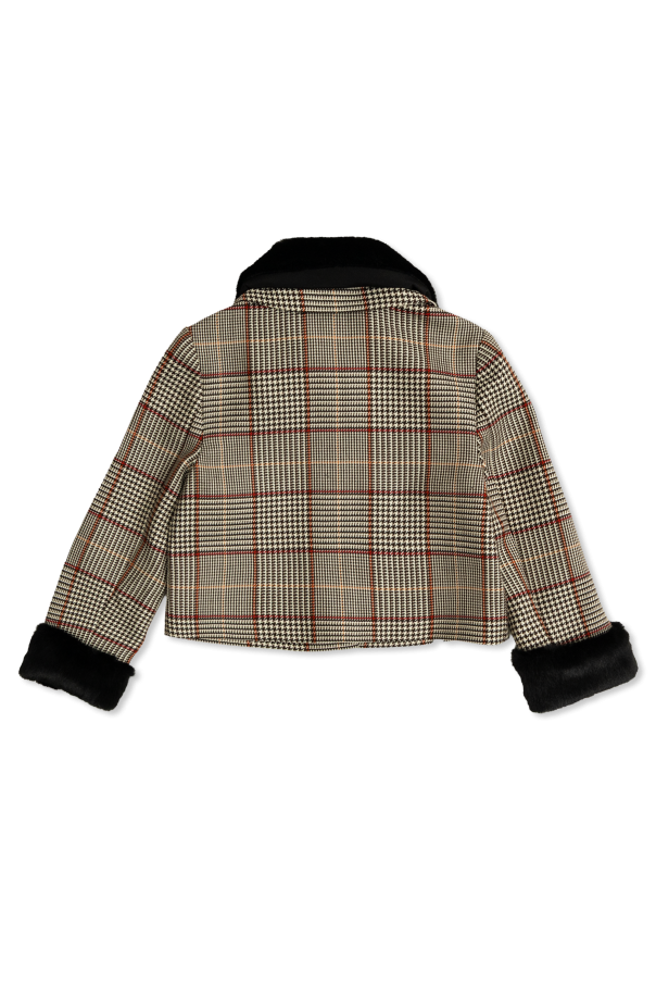 Self-Portrait Kids Chaqueta con piel sintética