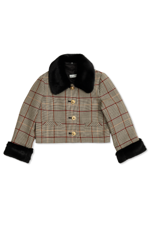 Jacket with faux fur