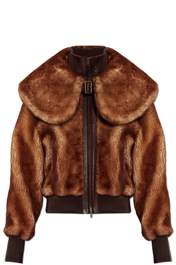 '‘Eliza’' fur-trimmed jacket od KNWLS