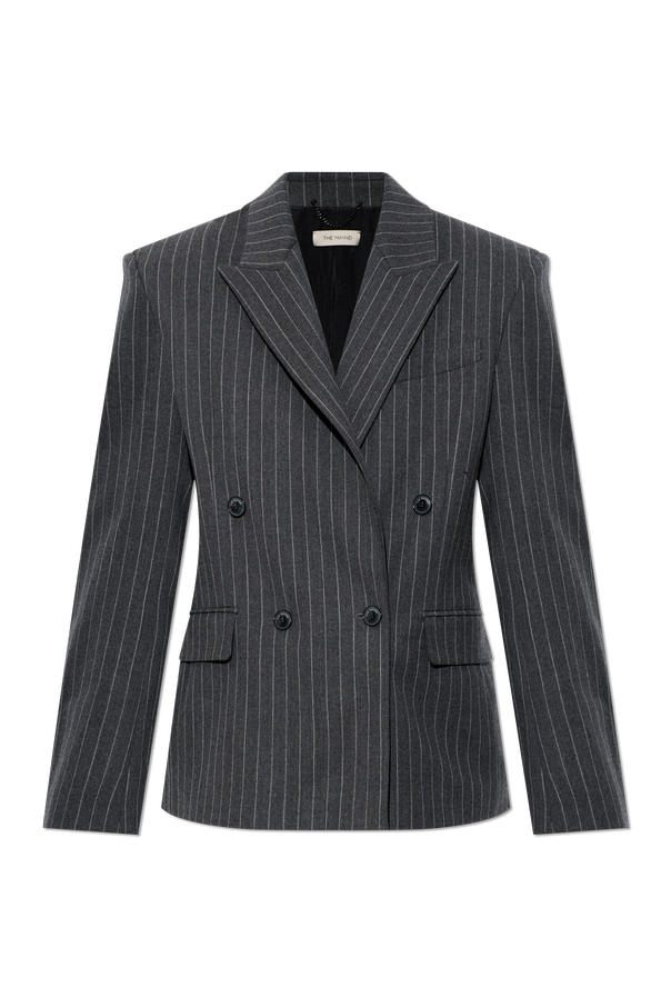 Wool blazer with pinstripe pattern od The Mannei
