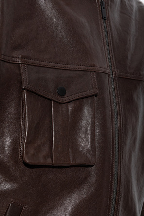 The Mannei Leder-Bomberjacke
