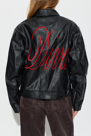 CARNE BOLLENTE Leather jacket with pockets