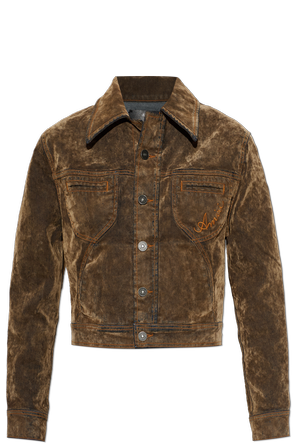 Denim jacket with logo
