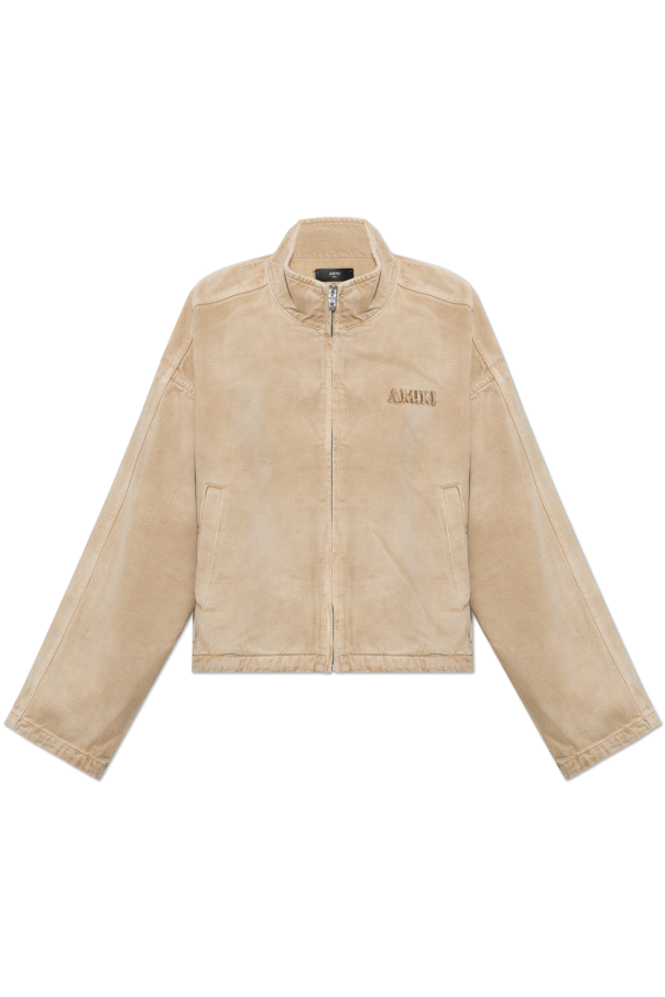Denim jacket with stand-up collar od Amiri