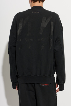 44 Label Group Men’s Distressed Black Bomber Jacket by 44 Label Group
