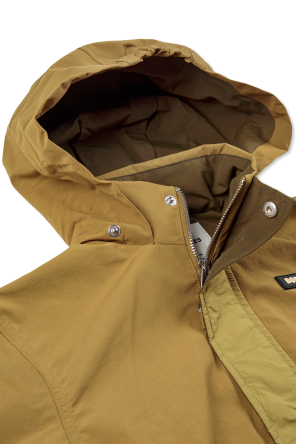 Bobo Choses Jacket with a hood stowed in the collar