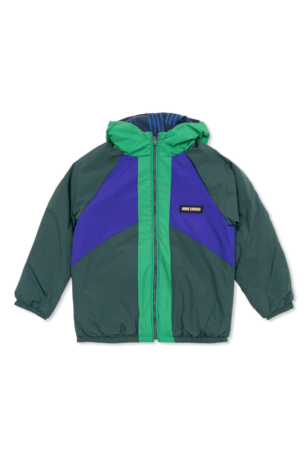 Reversible jacket with logo od Bobo Choses