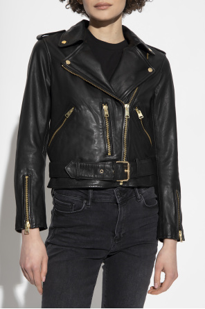 AllSaints ‘Balfern’ leather Boston jacket
