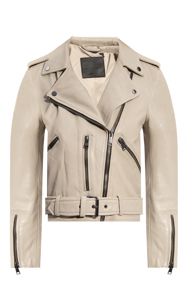 AllSaints ‘Balfern’ leather biker cou jacket