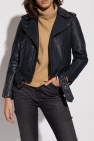 AllSaints NAVY BLUE ‘Balfern’ biker jacket