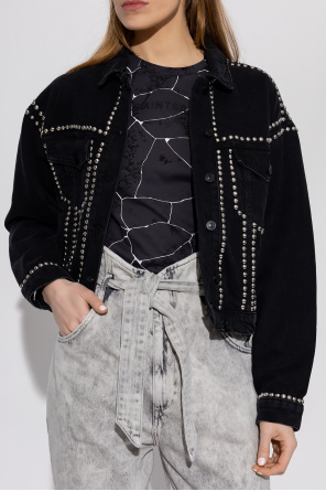 AllSaints ‘Bella Studded’ denim studded jacket